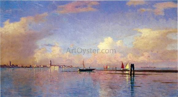  William Stanley Haseltine Sunset on the Grand Canal, Venice - Art Print