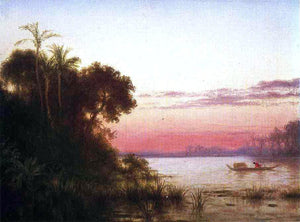  Louis Remy Mignot Sunset on the Guayaquil - Art Print