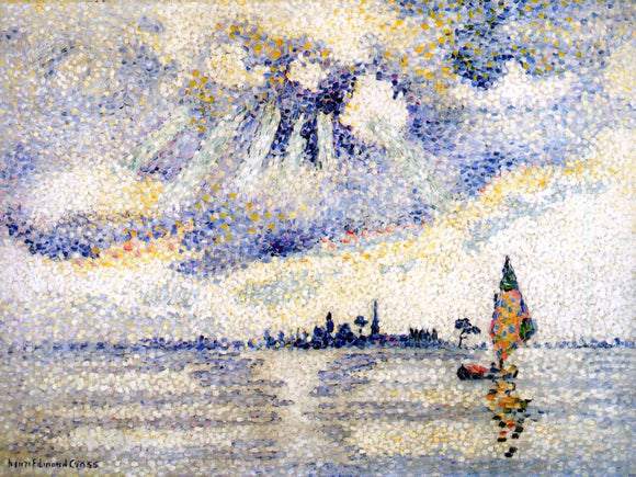  Henri Edmond Cross Sunset on the Lagoon, Venice - Art Print