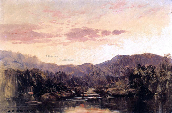  Aaron Draper Shattuck Sunset over Lake George - Art Print