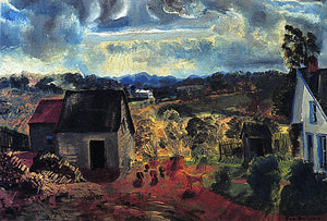  George Wesley Bellows Sunset, Shady Valley (also known as Bogg's Road) - Art Print