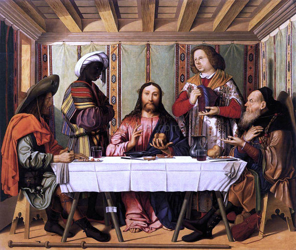  Marco Marziale Supper at Emmaus - Art Print