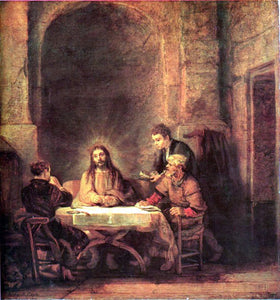  Rembrandt Van Rijn A Supper at Emmaus - Art Print