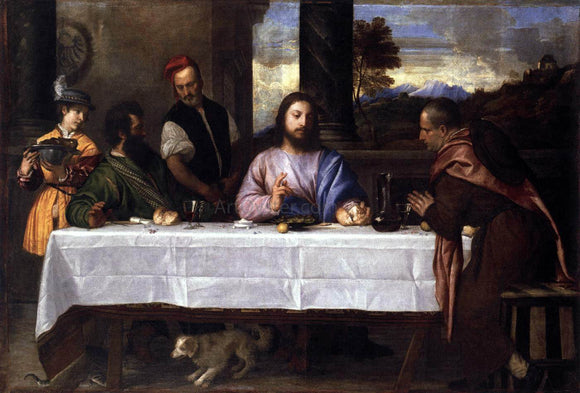  Titian Supper at Emmaus - Art Print