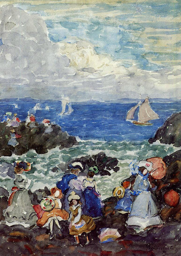  Maurice Prendergast Surf, Nantasket - Art Print