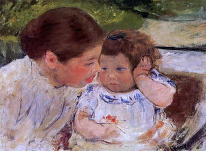  Mary Cassatt Susan Comforting the Baby (no.1) - Art Print
