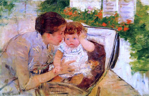  Mary Cassatt Susan Comforting the Baby (no.2) - Art Print