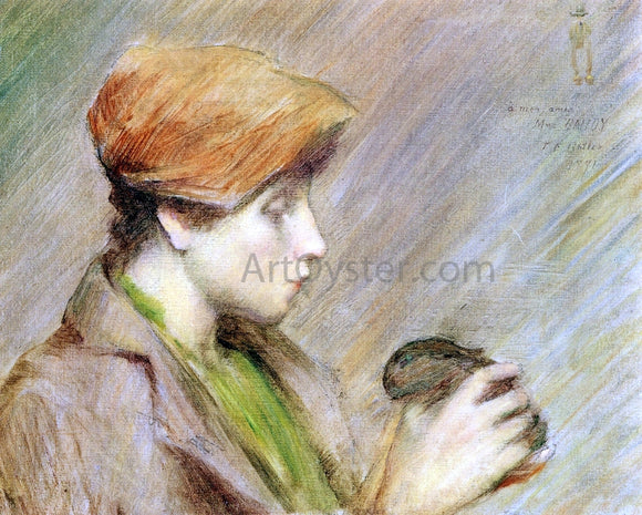  Theodore Earl Butler Suzanne (Hoschede) au Lapin - Art Print