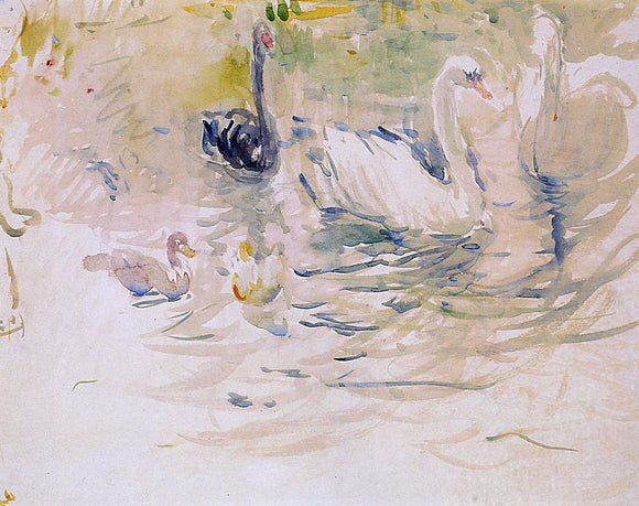  Berthe Morisot Swans - Art Print