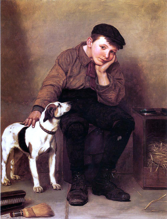  John George Brown Sympathy - Art Print