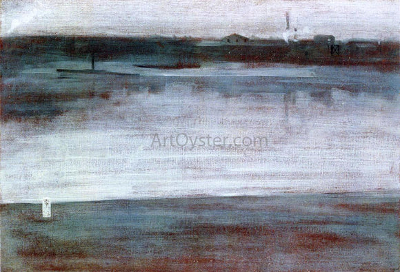  James McNeill Whistler Symphony in Grey: Early Morning, Thames - Art Print