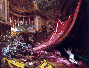  Louis Beroud Symphony in Red and Gold - Art Print