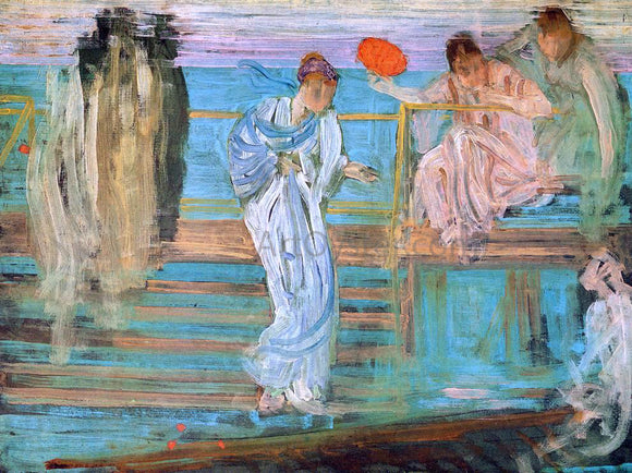  James McNeill Whistler Symphony in White and Red - Art Print