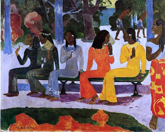  Paul Gauguin Ta Matete (also known as The Market) - Art Print
