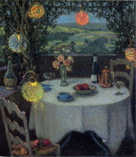  Henri Le Sidaner Table in a Tunnel - Art Print
