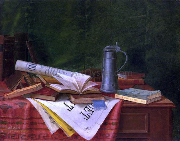  Nicholas Alden Brooks Tabletop Still Life - Art Print