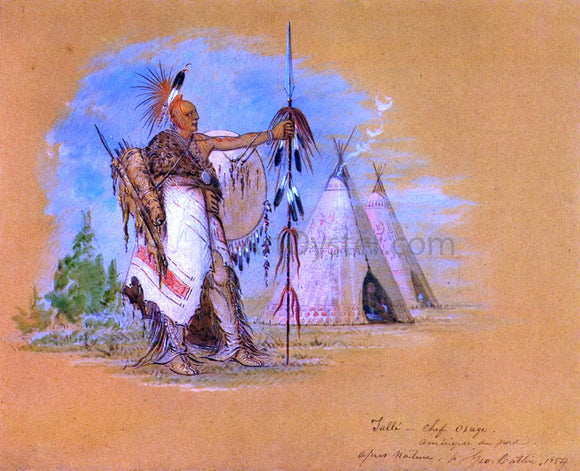  George Catlin Tal-Lee, a Warrior of Distinction - Art Print