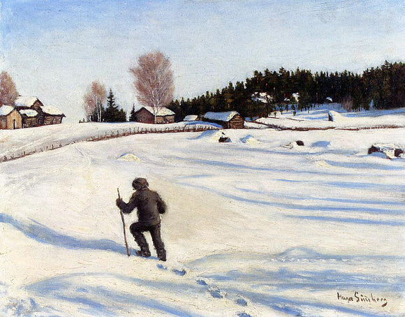  Hugo Simberg Talvimaisema (also known as Winter Landscape) - Art Print