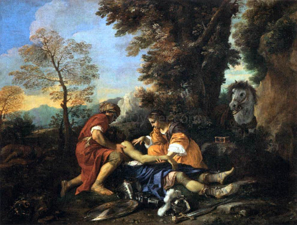  Pier Francesco Mola Tancred Revived by Erminia and Vafrine after the Combat with Argantes - Art Print
