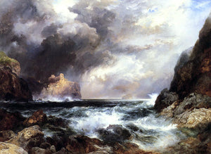  Thomas Moran Tantallon Castle, North Berwick, Scotland - Art Print