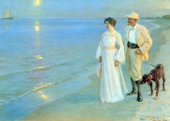  Peder Severin Kroyer Tarde de Verano en Skagen - Art Print