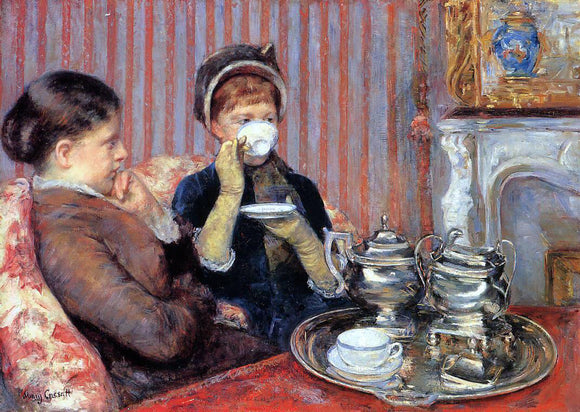  Mary Cassatt Tea - Art Print