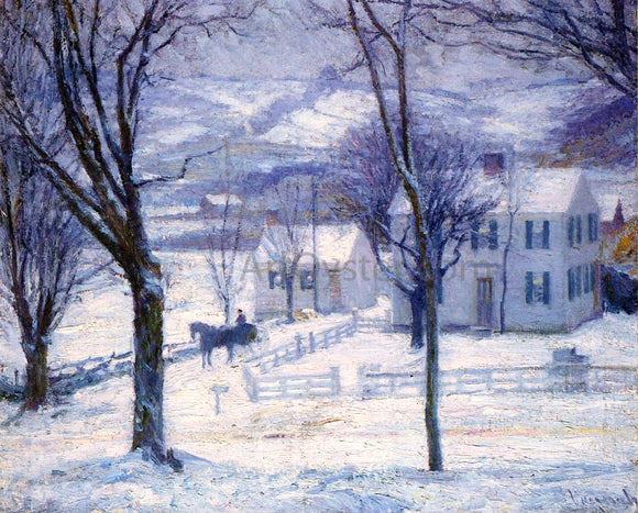  Robert Vonnoh Teacher Going Home - Art Print