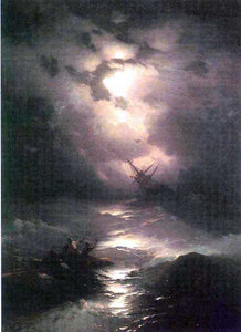  Ivan Constantinovich Aivazovsky Tempest on the Northern Sea - Art Print