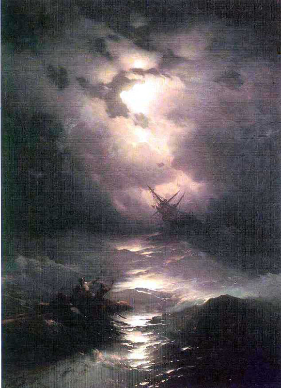  Ivan Constantinovich Aivazovsky Tempest on the Northern Sea - Art Print