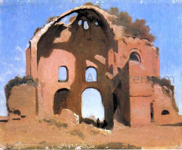  Jean-Baptiste-Camille Corot Temple of Minerva Medica, Rome - Art Print