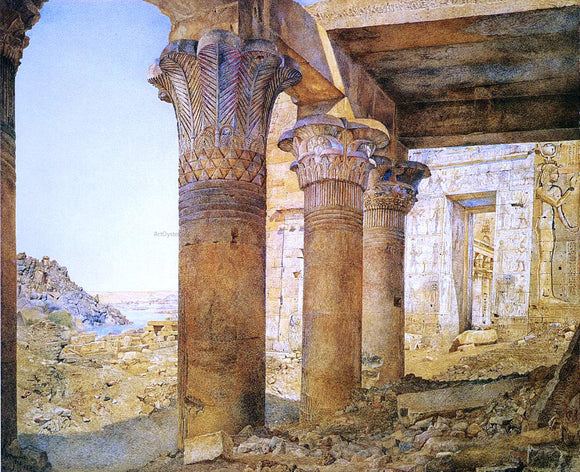  Henry Roderick Newman Temple of Philae from the Outer Court - Art Print