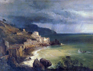  Giacinto Gigante Temporale nel golfo di Amalfi - Art Print