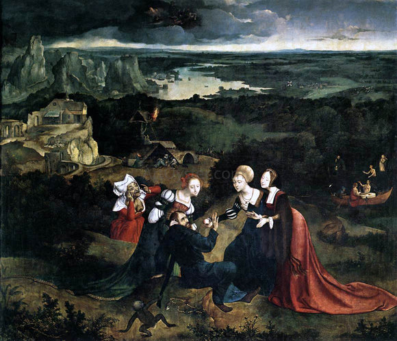  Joachim Patenier Temptation of St Anthony - Art Print