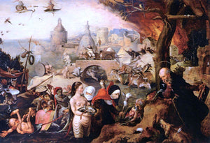  Pieter Huys Temptation of St Anthony - Art Print