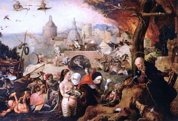  Pieter Huys Temptation of St Anthony - Art Print