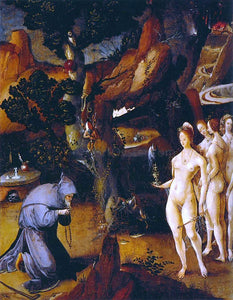  Jan Wellens De Cock Temptation of St Anthony - Art Print