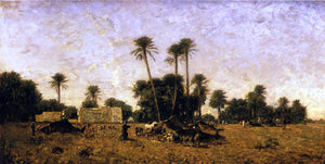  Eugene Fromentin Tents of the Smalah of Si-Hamed-Bel-Hadj, Sahara - Art Print