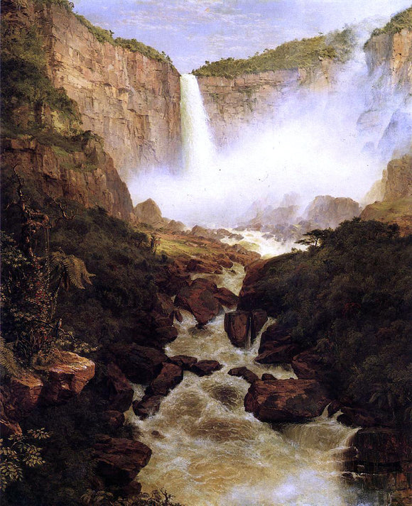  Frederic Edwin Church Tequendama Falls, near Bogota, New Granada - Art Print