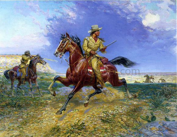  Louis Maurer Texas Jack - Art Print