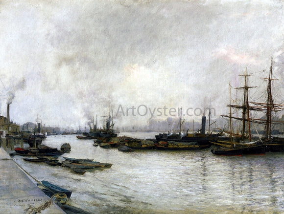  Jules Bastien-Lepage Thames, London - Art Print