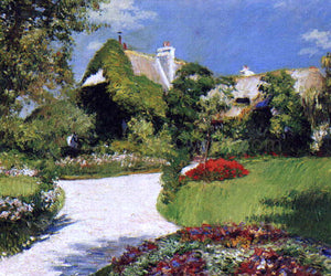  Gustave Caillebotte Thatched Cottage at Trouville - Art Print