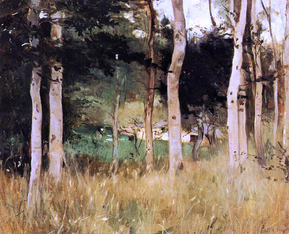  Berthe Morisot Thatched Cottage in Normandy - Art Print