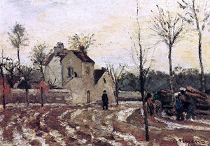  Camille Pissarro Thaw, Pontoise - Art Print