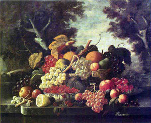  Severin Roesen The Abundance of Fruit - Art Print