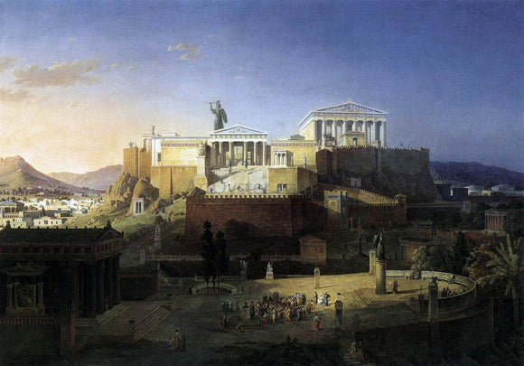  Leo Von Klenze The Acropolis at Athens - Art Print