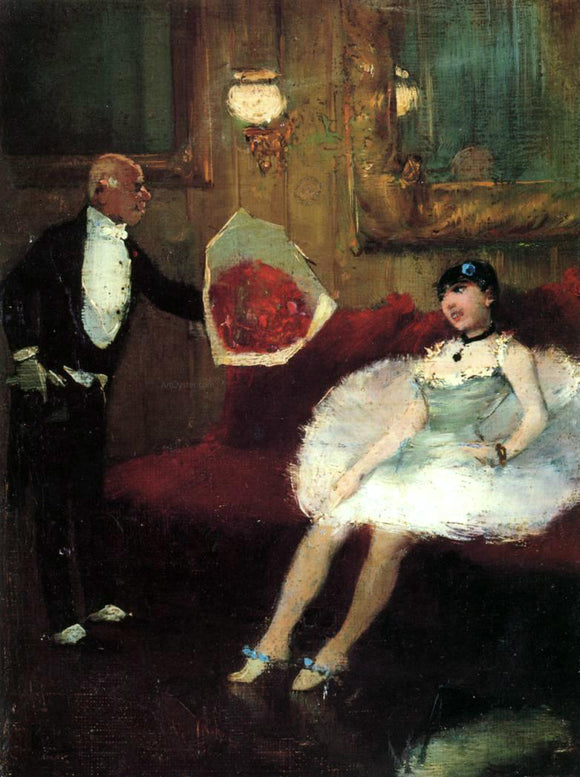  Jean-Louis Forain The Admirer - Art Print