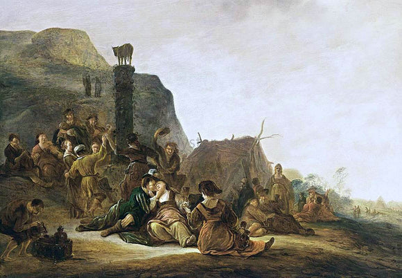  Gerrit De Wet The Adoration of the Golden Calf - Art Print