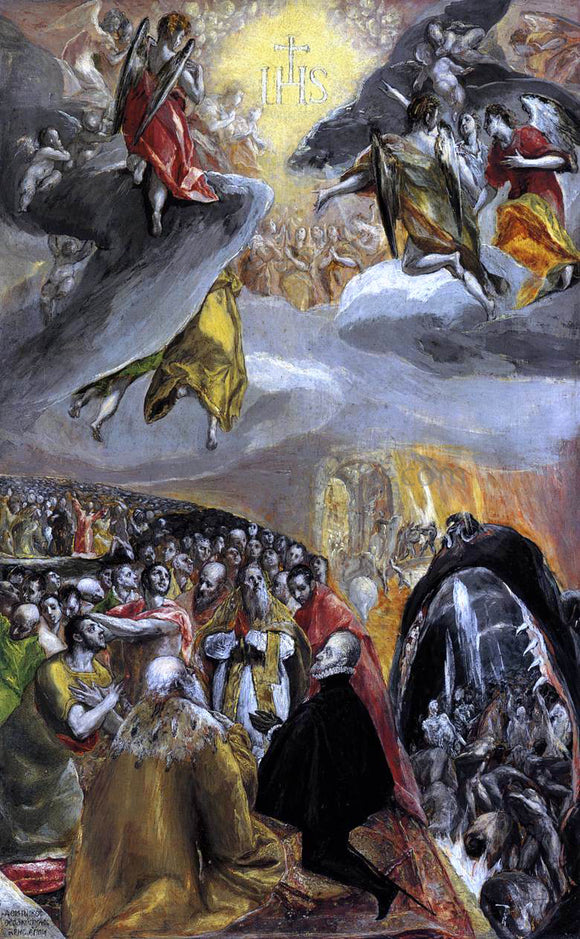  El Greco The Adoration of the Name of Jesus - Art Print