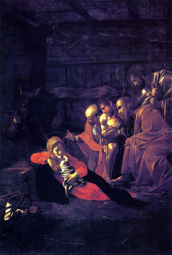  Caravaggio The Adoration of the Shepherds - Art Print
