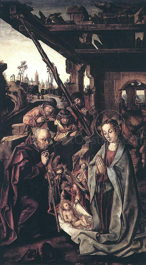  The Younger Rodrigo De  Osona The Adoration of the Shepherds - Art Print